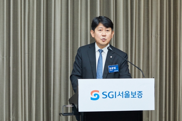 SGI 유광열 대표가 기자간담회를 통해 회사의 중장기 경영전략을 밝혔다. 서울보증보험 사진제공
